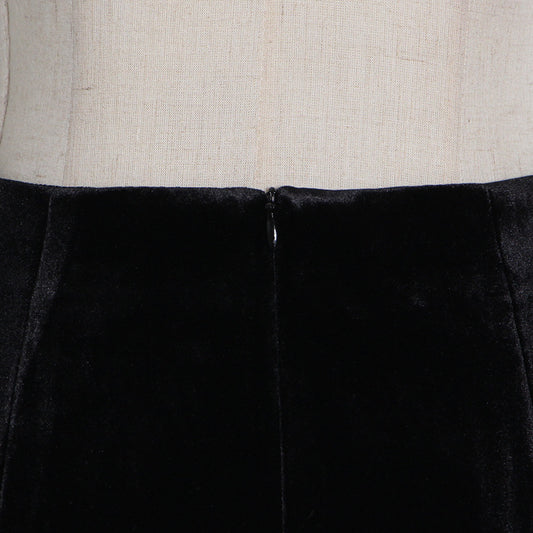 Blusa Ante Cuello Alto con Flecos y Falda Cadera - Image 2