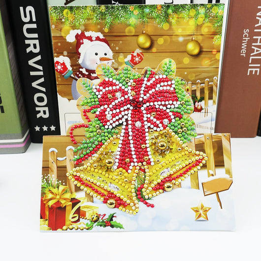 Tarjetas de Felicitación 5D con Pintura de Diamantes - Diseños Navideños y Cumpleaños Infantiles - Image 3