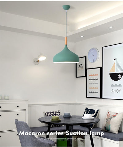 Lámpara Colgante LED Macaron de Aluminio - Diseño Decorativo Moderno - Image 16
