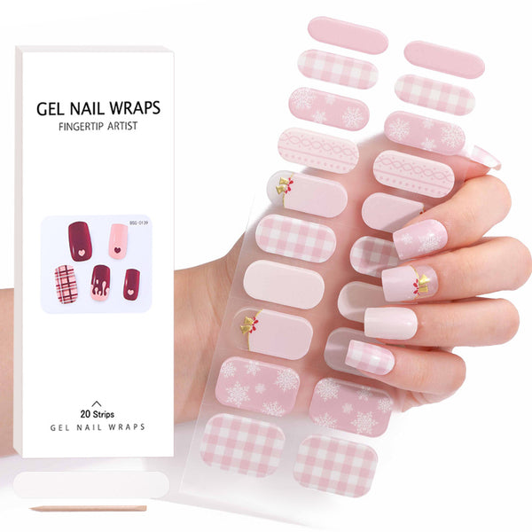 Stickers de Uñas Navideños con Gel UV - Diseños Festivos Brillantes