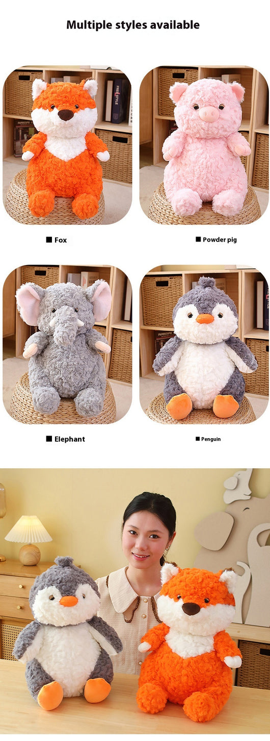 Peluche Elefante y Cerdo Gris de la Serie Lazy - Juguete Suave - Image 13