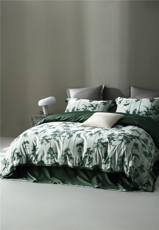 Juego de Cama Jacquard Algodón Puro Estilo Retro Americano 4 Piezas - Image 48