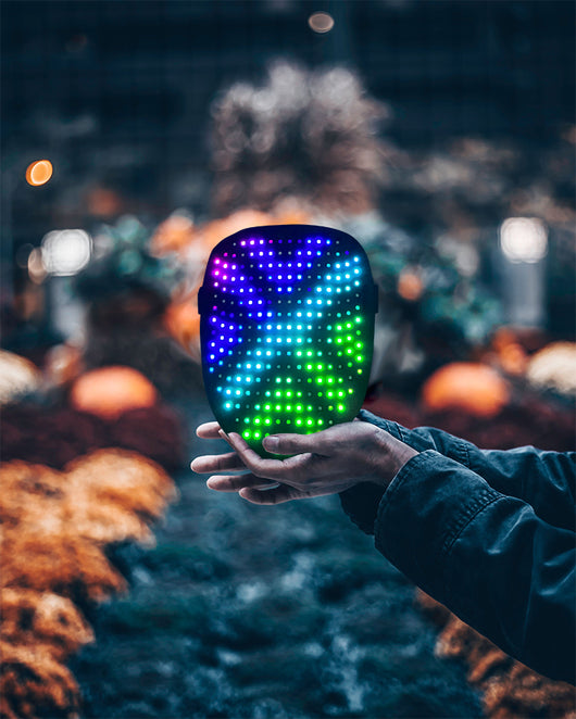 Máscara LED con Sensor de Gestos - 50 Patrones para Halloween y Cosplay - Image 11