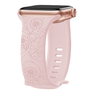 Correa de Reloj Silicona con Girasol Grabado en Relieve - Image 10