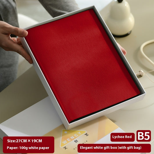 Cuaderno de Cuero Suave con Patrón Litchi - Image 18