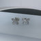 Freshwater Pearl Moissanite Diamond In The Debris Stud Earrings 40 Points Moissanite 925 Plateado
