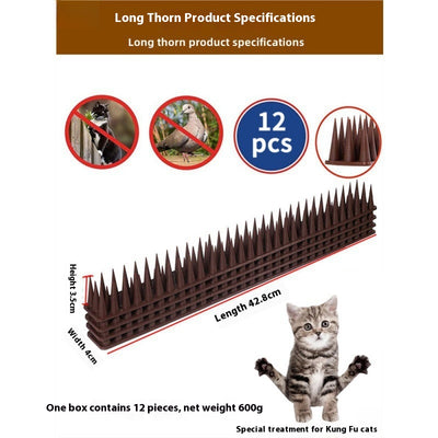 Protector Anti-gatos y Palomas para Cercas, Balcones y Techos con Púas de Seguridad - Image 3