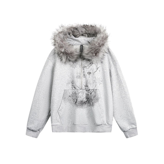 Suéter Cardigan con Cuello de Piel y Cierre de Cremallera - Image 55