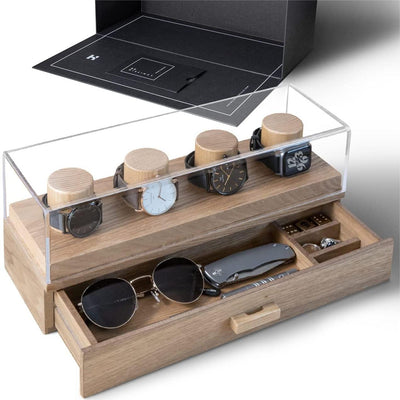 Estuche Organizador de Relojes en Madera de Roble - Image 5