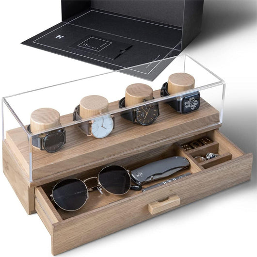 Estuche Organizador de Relojes en Madera de Roble - Image 5