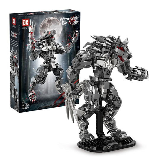 Modelo Mecha Lobo Oscuro 7051 - Rompecabezas de Bloques de Construcción - Image 6