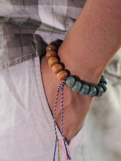 Pulsera de Semilla de Bodhi Natural con Raíz Envejecida - Image 4