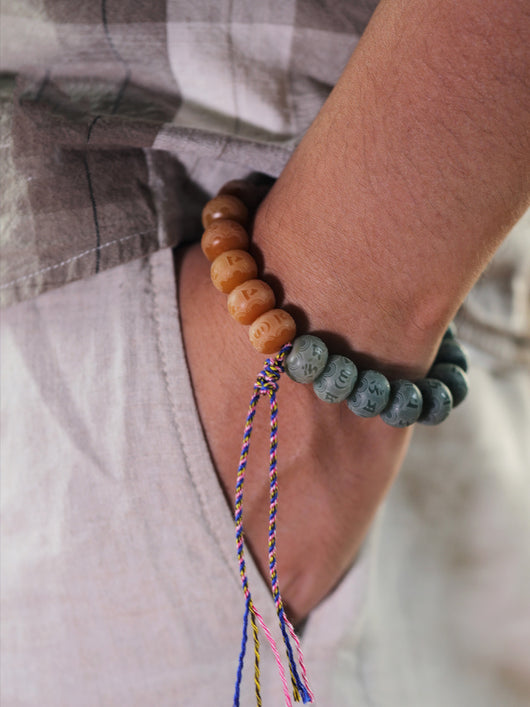 Pulsera de Semilla de Bodhi Natural con Raíz Envejecida - Image 4