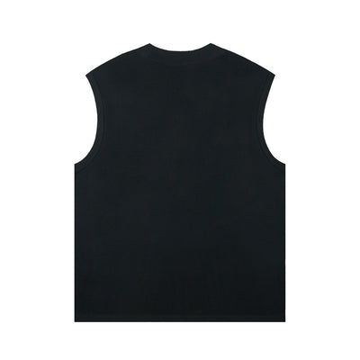 Camiseta sin Mangas con Estampado de Letras en Inglés para Hombre - Image 12