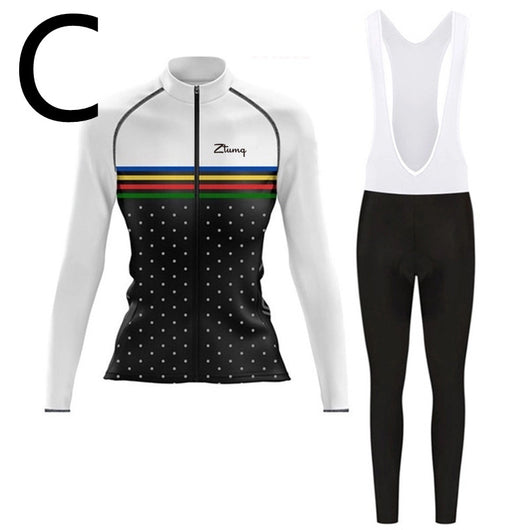 Conjunto Ciclista de Manga Larga con Culotte: Jersey y Pantalón Acolchado para Ciclismo y Trail - Image 16
