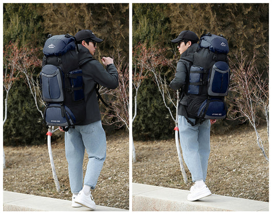 Mochila de Senderismo 90L XIYAHU - Resistente al Agua para Trekking y Acampada - Image 29