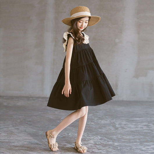 Vestido Combinado con Chaleco y Falda Larga Estilo Loto - Image 11