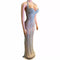 Vestido Ajustado sin Mangas con Tirantes Finos y Cadena Decorativa