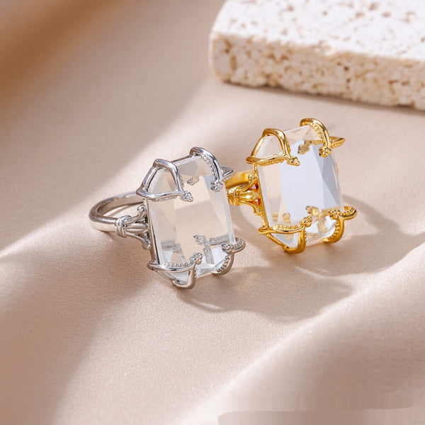 Anillo de Corazón Zircon Lujo Minimalista