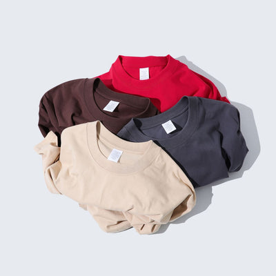 Playera Básica de Algodón Pesado sin Costuras para Hombre - Image 3