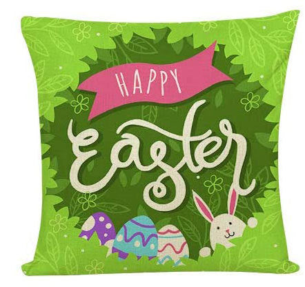 Funda de Almohada de Lino para Sofá Cama Easter - Image 14