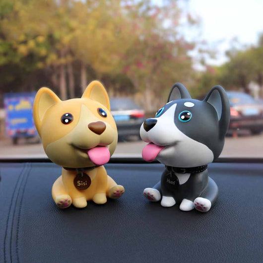 Perrito Bobblehead Movedor de Cabeza para Auto - Adorno Interior Divertido
