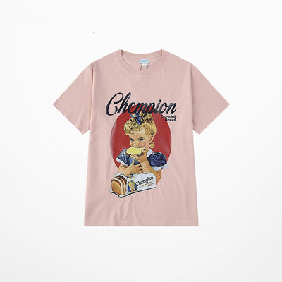 Playera Suelta Estampada para Parejas - Diseño Trendy Versátil - Image 7