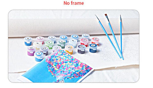 Cuadro DIY de Pintura al Óleo Digital - Animales y Plantas Abstractos sin Marco - Image 5