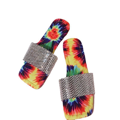 Sandalias y Pantuflas con Estampado de Cristales en la Suela - Image 11