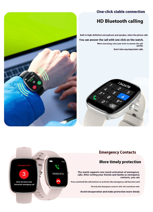Reloj Inteligente Deportivo S5 con Llamadas Bluetooth y Monitoreo de Salud - Image 13