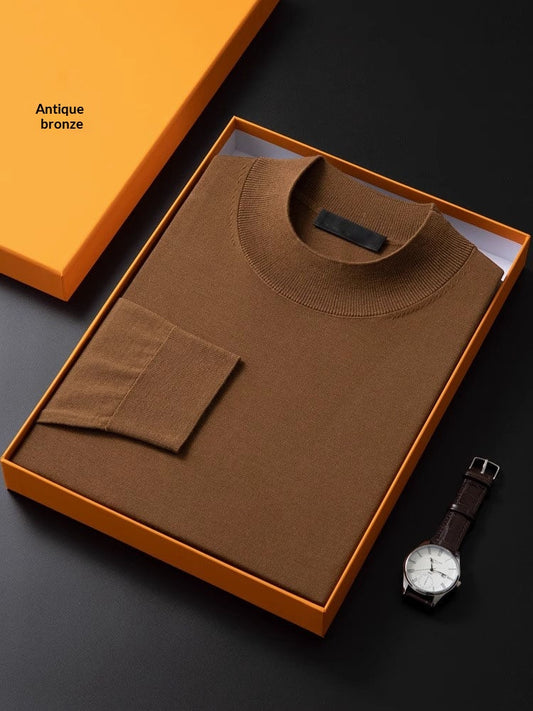 Suéter Base Cuello Alto Fino Versátil para Hombre - Image 2