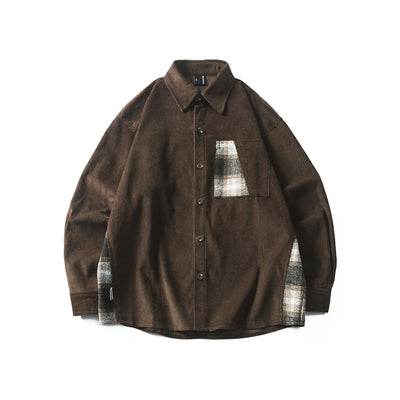 Camisa Vintage de Pana con Costuras Reforzadas para Hombre - Image 7