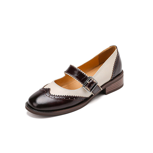 Zapatos de Cuero con Bloques de Color - Diseño Moderno y Versátil - Image 4