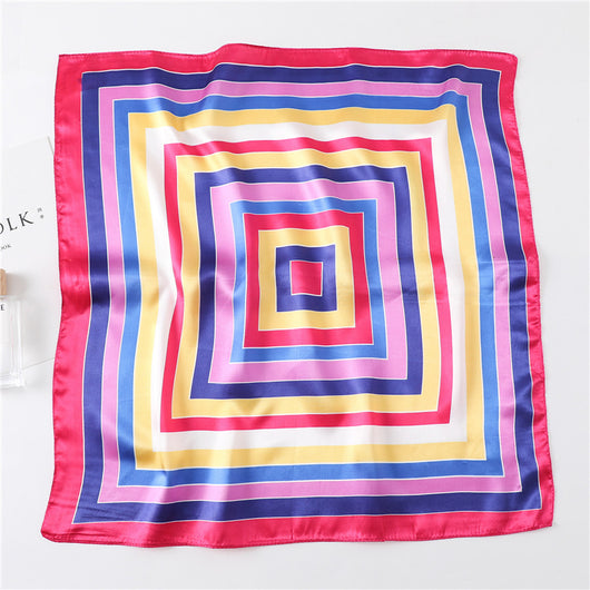 Pañuelo Retro Cuadrado Pequeño de Cachemira para Mujer - Image 39