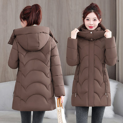 Abrigo Acolchado de Algodón Suelto Talla Pequeña Premium