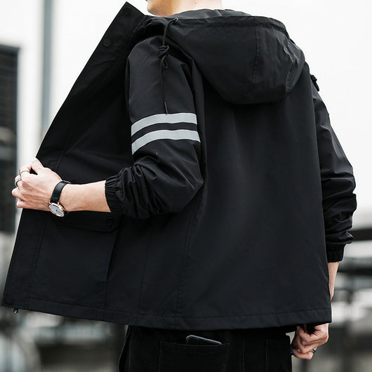 Chaqueta Reflectante de Moda Coreana para Hombre - Image 14