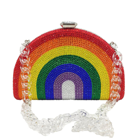 Cartera Clutch Diamante Arcoíris - Image 10