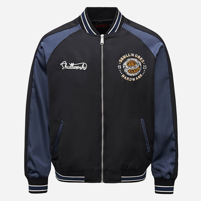 Chaqueta Beisbolera Bordada Año de la Serpiente - Suerte y Estilo