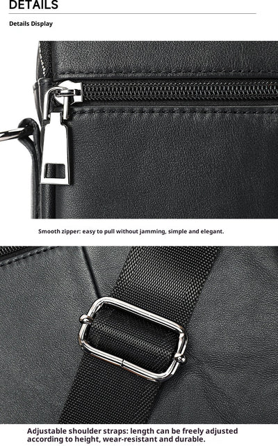 Bolso Ejecutivo de Cuero con Bandolera para Viajero - Image 10
