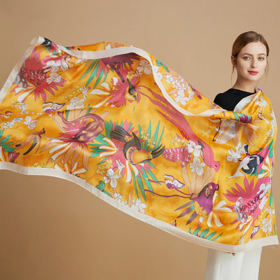 Chal de Seda Salvaje para Mujer Madura - Elegancia y Confort - Image 9