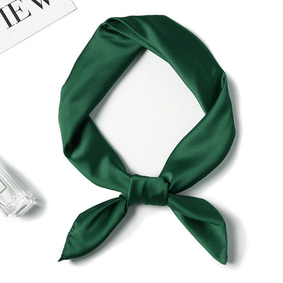 Pañuelo de Seda Liso con Amarre para Cabello - Image 26