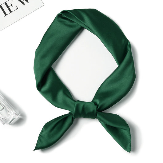 Pañuelo de Seda Liso con Amarre para Cabello - Image 26