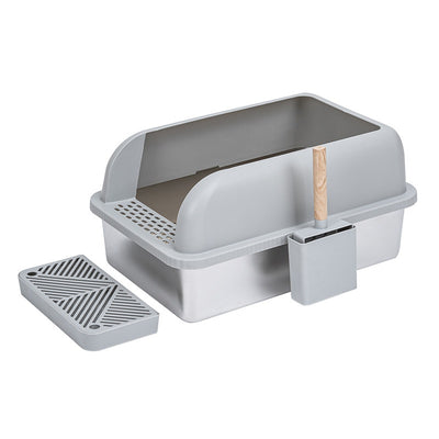 Arenero para Gatos Reforzado Higiénico con Bandeja Extraíble Antiderrames - Image 5