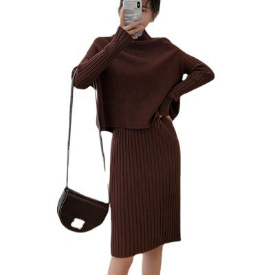 Vestido Suéter Estilo Western de Dos Piezas