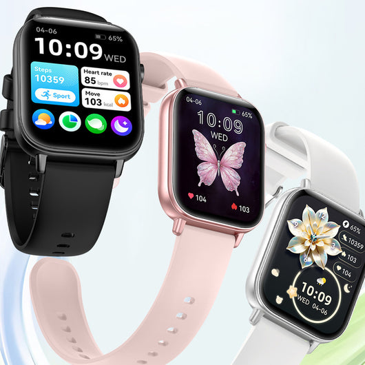 Reloj Inteligente con Monitor Cardíaco, Podómetro y Llamadas Bluetooth