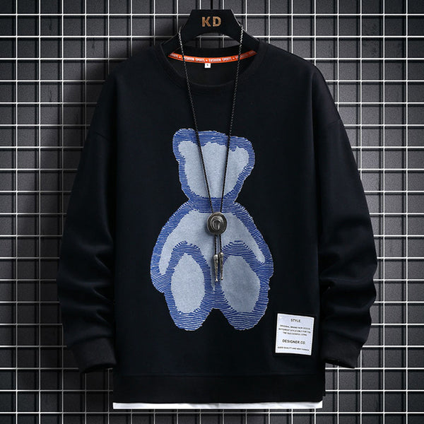 Suéter Casual para Hombre con Diseño Cartoon - Primavera y Otoño