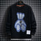 Men's Casual Cartoon Design Sweater - Spring and Autumn