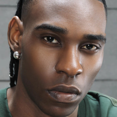 Aretes de Plata Esterlina S925 para Hombre - Estilo Hip-hop Urbano