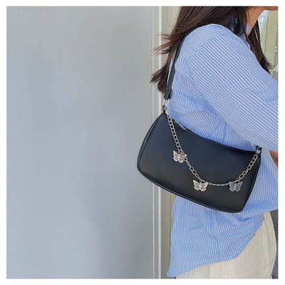 Bolso Bandolera Mariposa con Cadena - Cartera Versátil Comodidad Diaria - Image 15