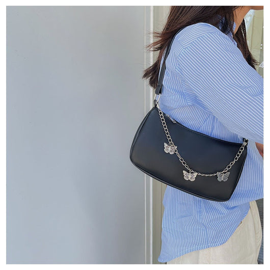 Bolso Bandolera Mariposa con Cadena - Cartera Versátil Comodidad Diaria - Image 15